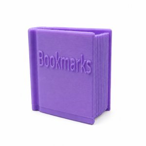 3D Printed Book-Shaped Bookmark Holder, Desktop Pen Holder And Stationery Organizer, Large Capacity Book Style Storage Cup For Office School Desk