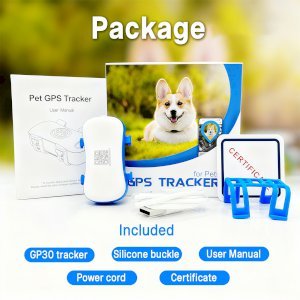 Dog GPS Tracker Real Time, Anti-Lost Pet Tracker With Geofence, Flash Light And Sound Alarm, Unlimited Distance Tracking, Fits Most Pet Collars, Subscription Required
