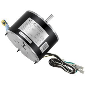 Condenser Fan Motor With Capacitor, 1 8HP 825RPM 208-230V, Replacement For GE Genteq Carrier Bryant Payne 5KCP39KFUA99S D159176P01 X70370245010 X70370245-01 5KCP39GGV570S