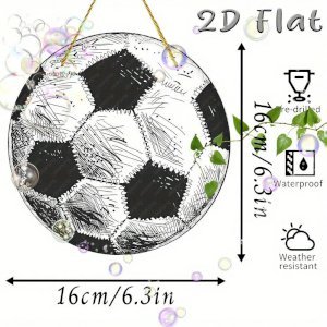 CIFbuy Bohemian Football Metal Sign, "" Bohemian Football Metal Sign, Metal Sign, Minimalist Soccer Stepping Stone Wall HangingTikTok, Temu Self-pickup Logigiics