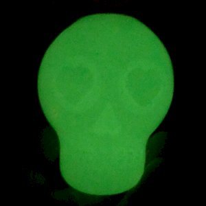 MKB Glow in the Dark Sugar Skull Chew Toy & Treat Dispenser