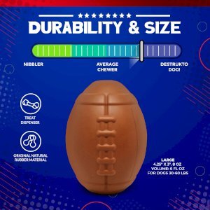 Football Dog Chew Toy & Treat Dispenser
