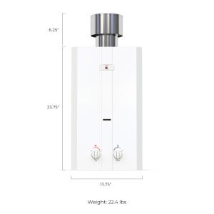 Eccotemp L10 3.0 GPM Portable Outdoor Tankless Water Heater w/ EccoFlo Diaphragm 12V Pump, Strainer & Shower Set