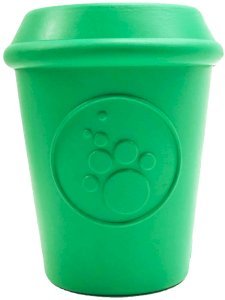 Coffee Cup Durable Rubber Chew Toy and Treat Dispenser