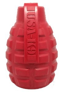 USA-K9 Grenade Durable Rubber Chew Toy & Treat Dispenser