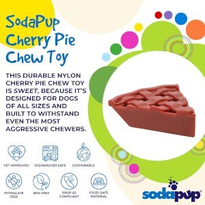 Cherry Pie Nylon Dog Chew Toy for Aggressive Chewers