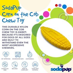 Corn on the Cob Nylon Dog Toy for Aggressive Chewers
