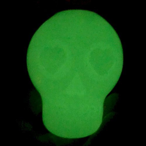 MKB Glow in the Dark Sugar Skull Chew Toy & Treat Dispenser