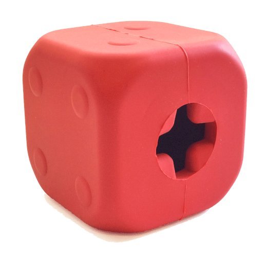 MKB Dice Toy Durable Rubber Chew Toy & Treat Dispenser
