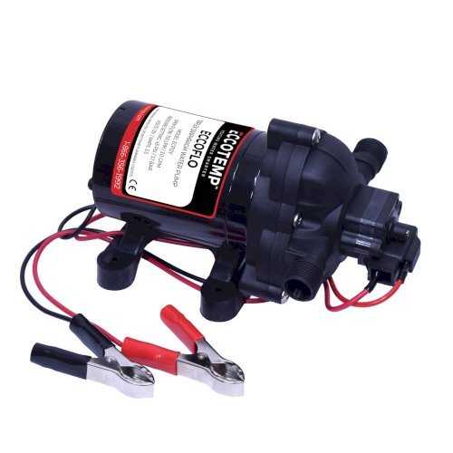 Eccotemp L10 3.0 GPM Portable Outdoor Tankless Water Heater w/ EccoFlo Diaphragm 12V Pump, Strainer & Shower Set