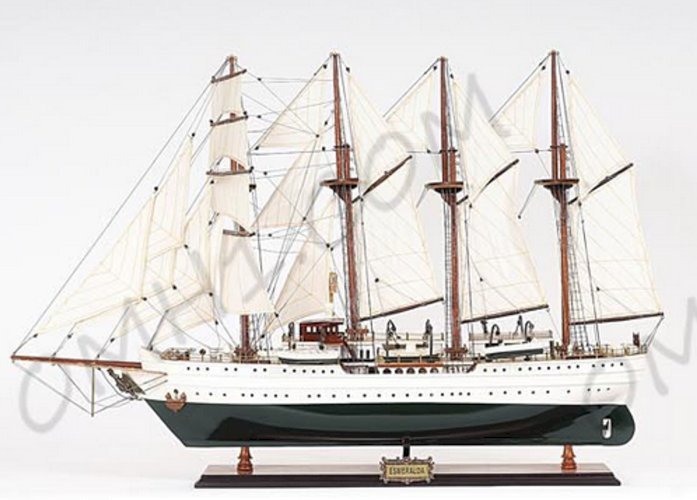 Painted Esmeralda Model Boat