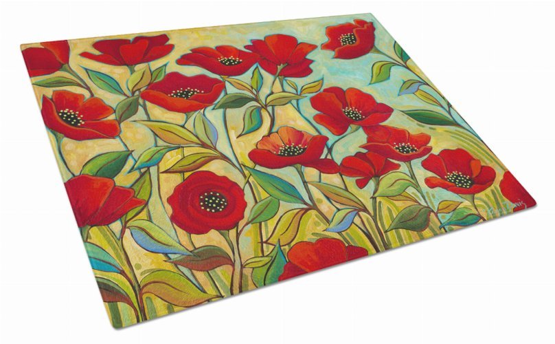 Flower Glass Cutting Board Large