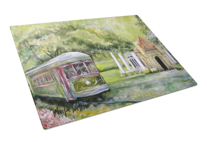 Transportation Glass Cutting Board Large