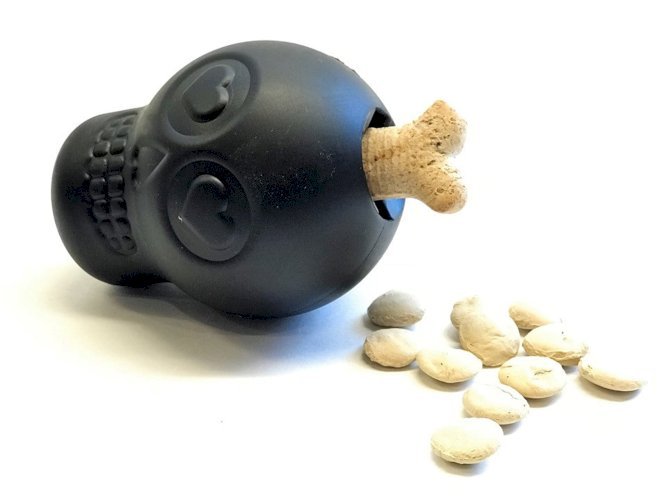 Magnum Sugar Skull Dog Chew Toy & Treat Dispenser