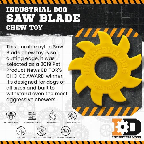 Circular Saw Blade  Ultra Durable Nylon Dog Chew Toy
