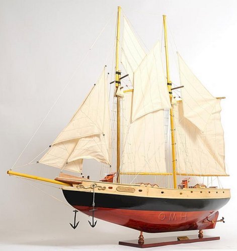 Painted Bluenose II Medium-Scaled Model Schooner