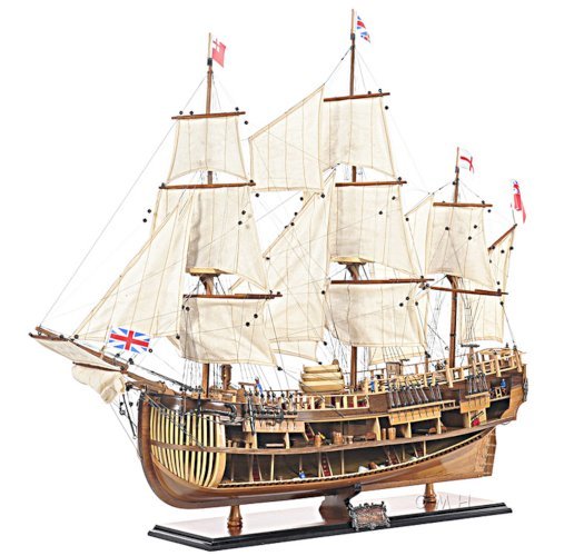 Exclusive Edition HMS Endeaver Open Hull Model Ship