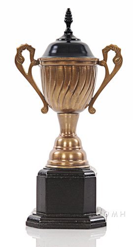 Brass Trophy Centerpiece Decor  with a Hollow Center for Storage