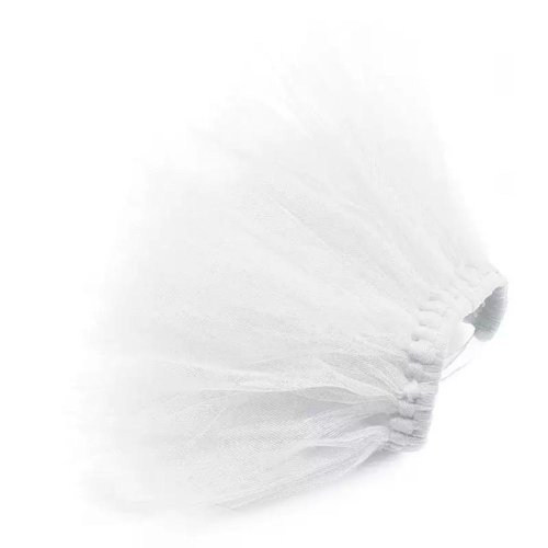 White Bridal Dog Tutu Skirt (Large)